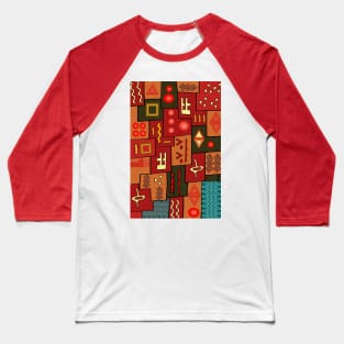 Ethnic Pattern Baseball T-Shirt